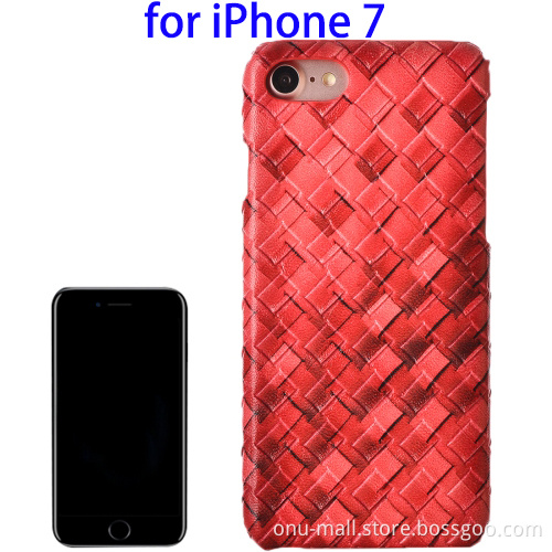 PU Leather Surface Protective Hard Case for iPhone 7